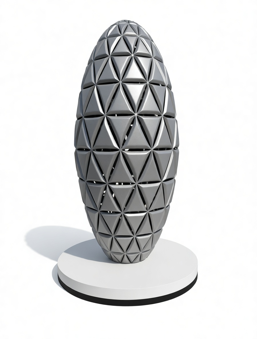 Geometric Oval Sculpture free 3D printable STL