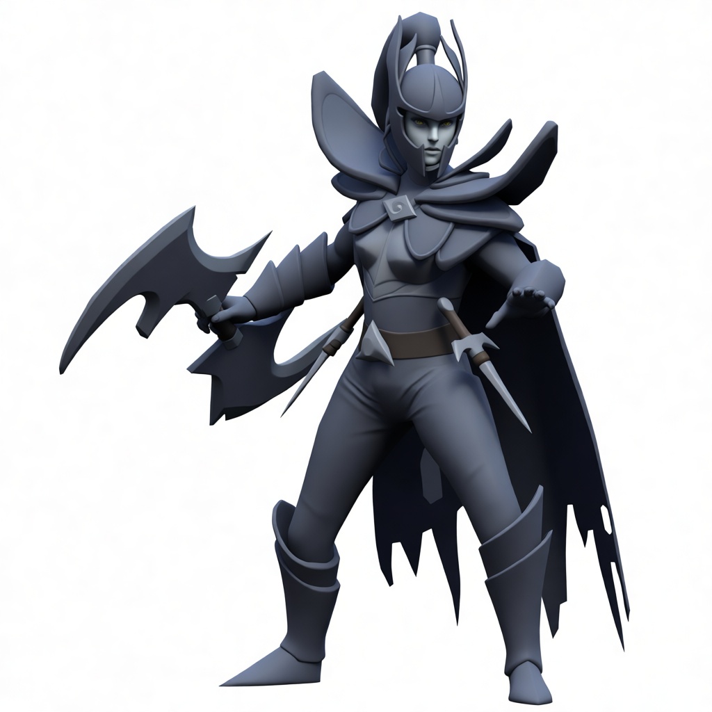 Phantom Assassin Figurine free 3D printable STL