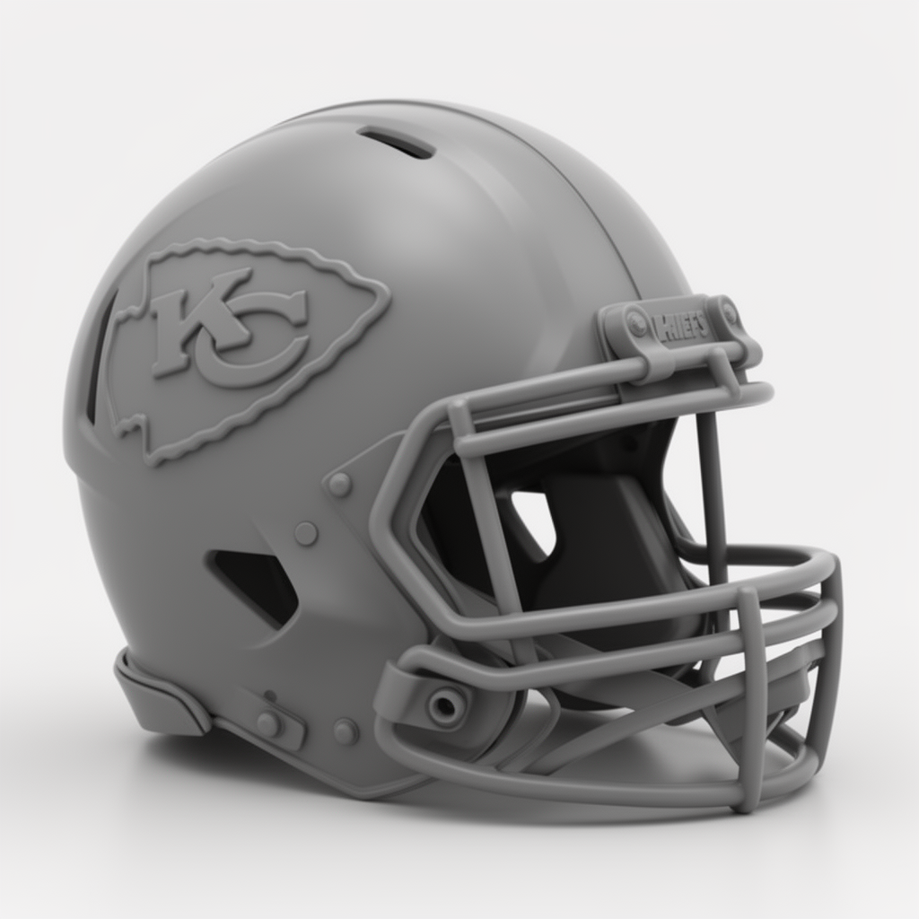 Kansas City Chiefs Helmet free 3D printable STL