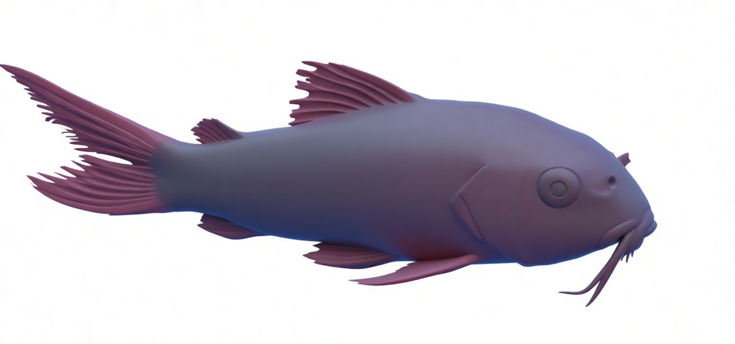 Catfish Model free 3D printable STL