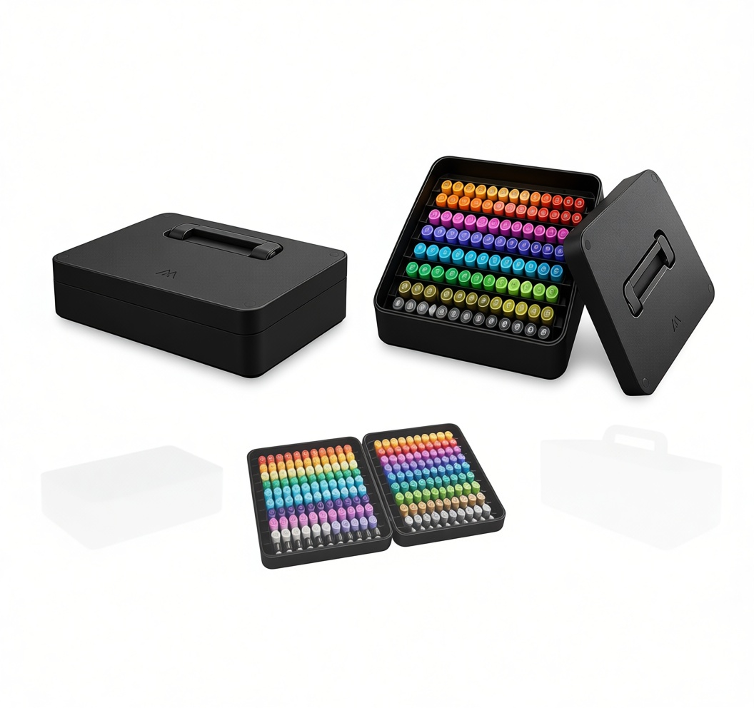 Marker Set Storage Case free 3D printable STL