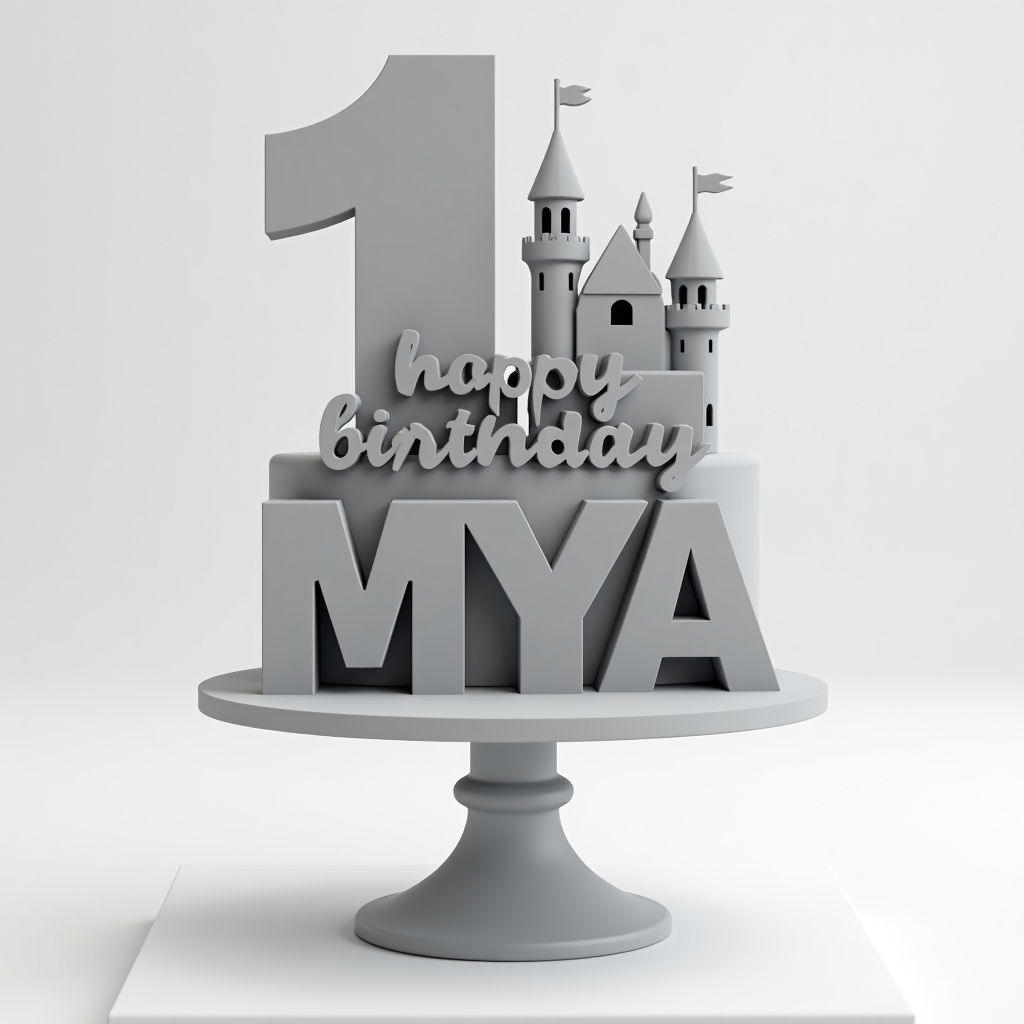 Delightful Birthday Cake Topper free 3D printable STL