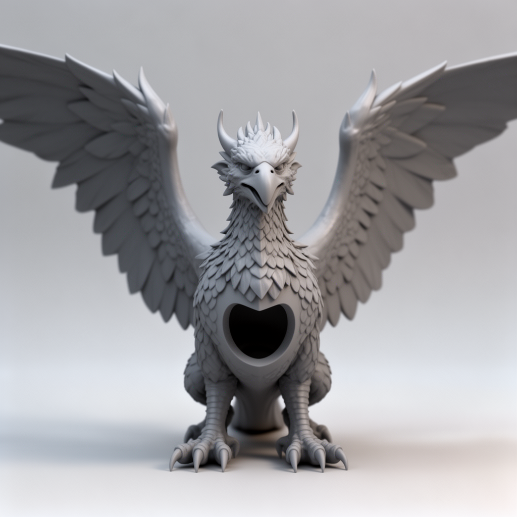 AD&D Griffin Figurine free 3D printable STL