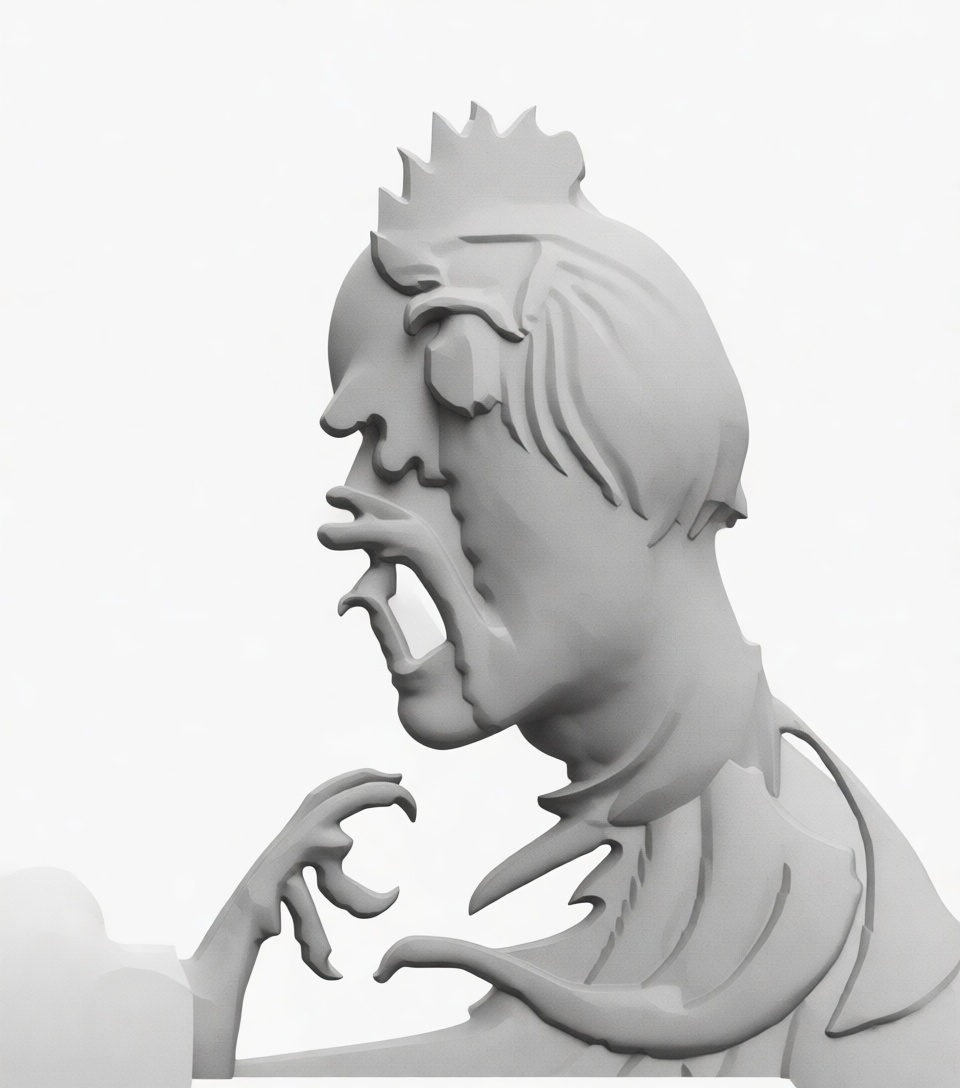 Zombie Head Bust free 3D printable STL