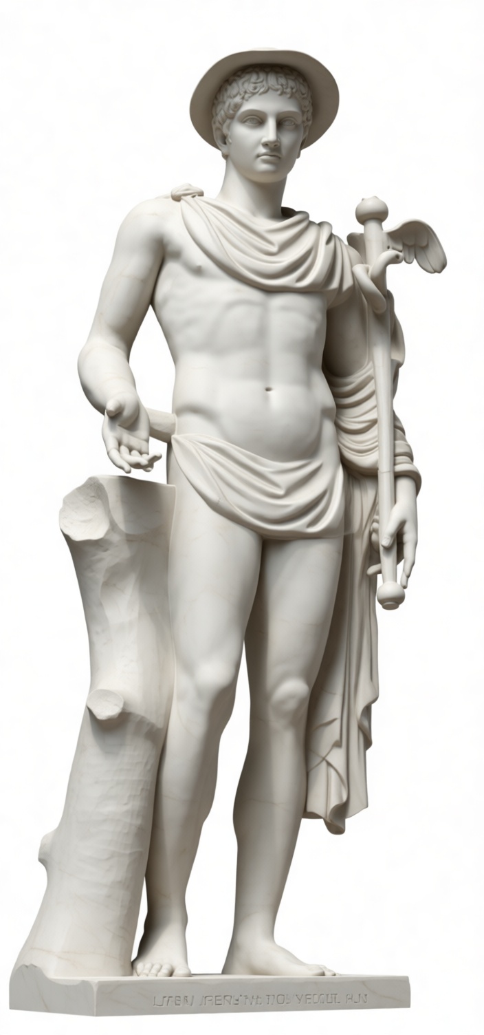 Mercury Roman God Statue free 3D printable STL