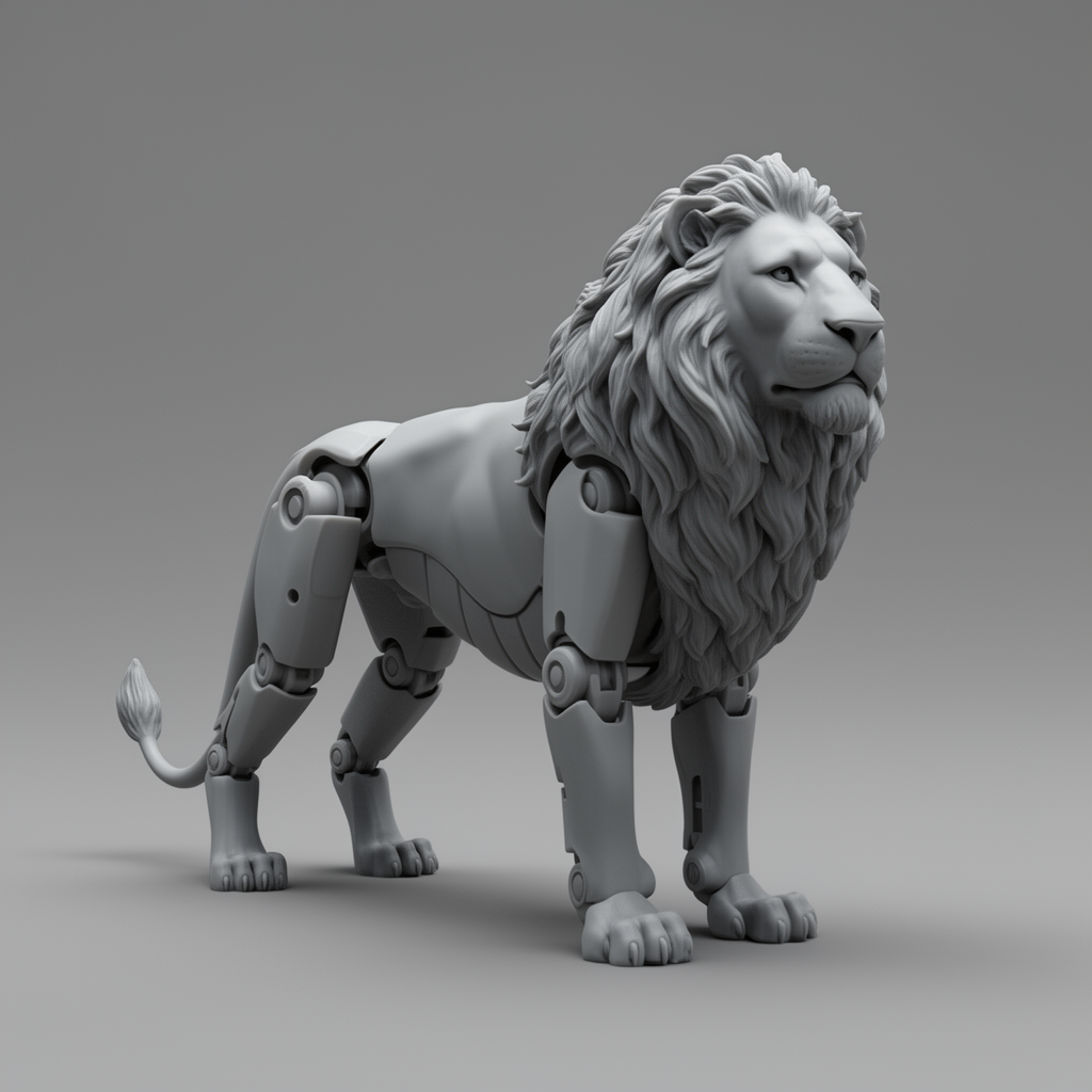 Articulated Lion Figurine free 3D printable STL