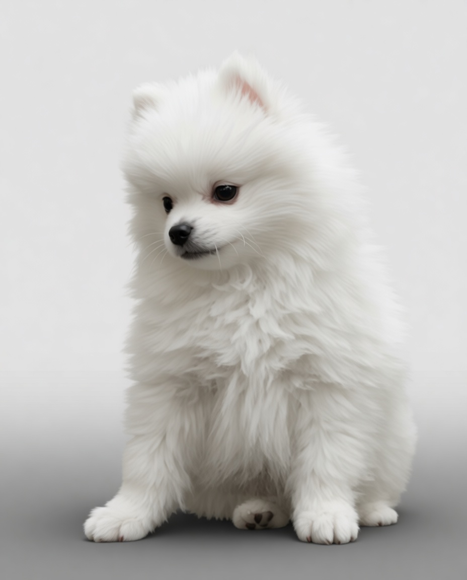 White Pomeranian Figurine free 3D printable STL