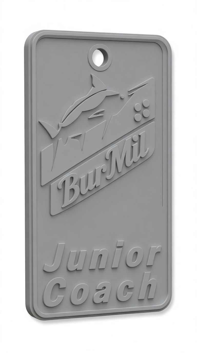 BurMil Junior Coach Tag free 3D printable STL