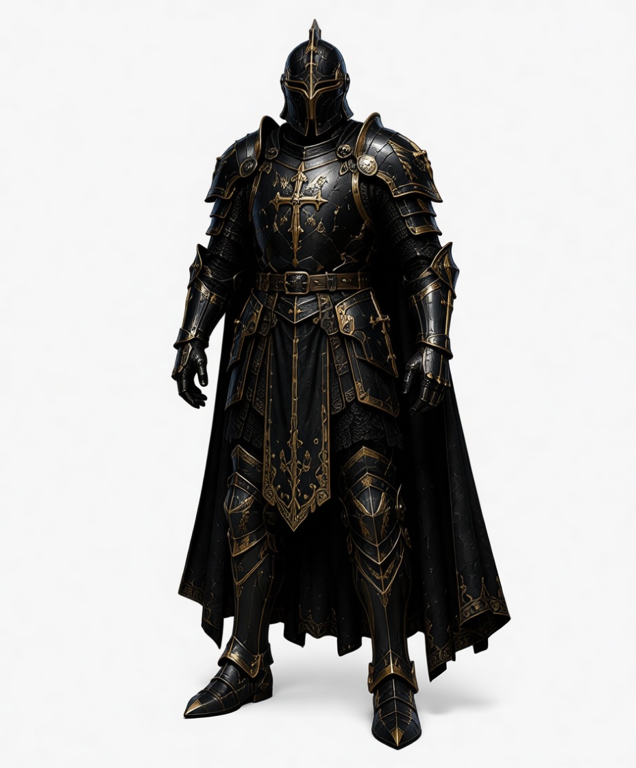 Black Knight Armor Figurine free 3D printable STL