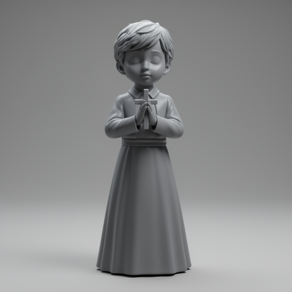 Boy Communion Figurine free 3D printable STL