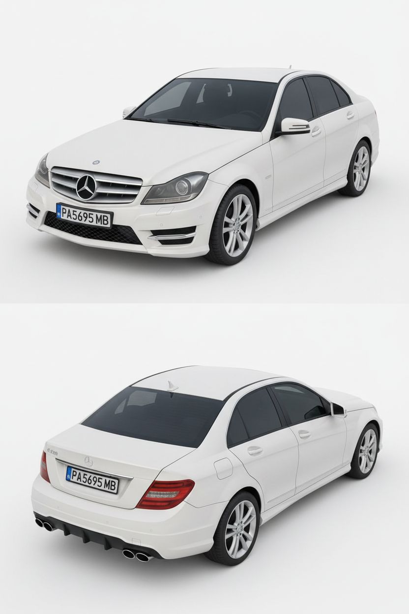 Mercedes-Benz C63 AMG Model free 3D printable STL