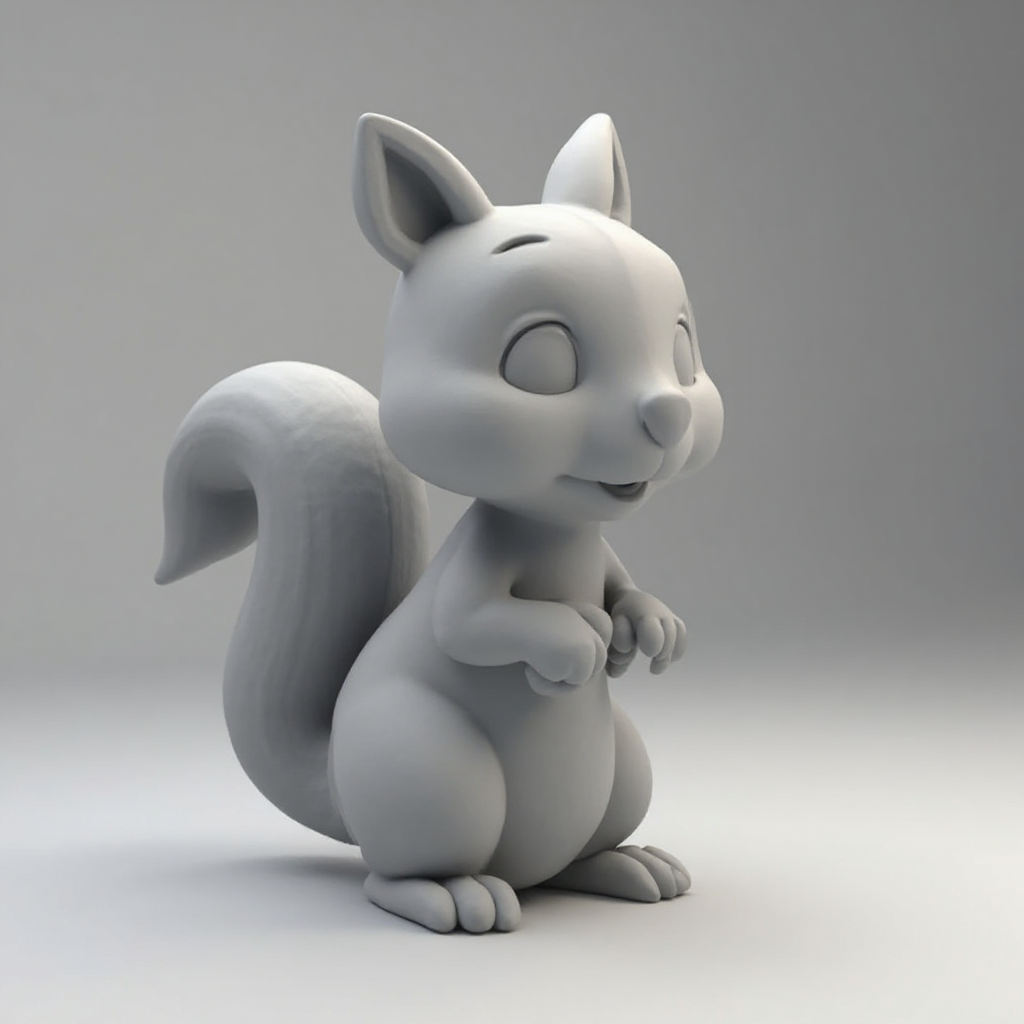 Red Squirrel Miniature free 3D printable STL