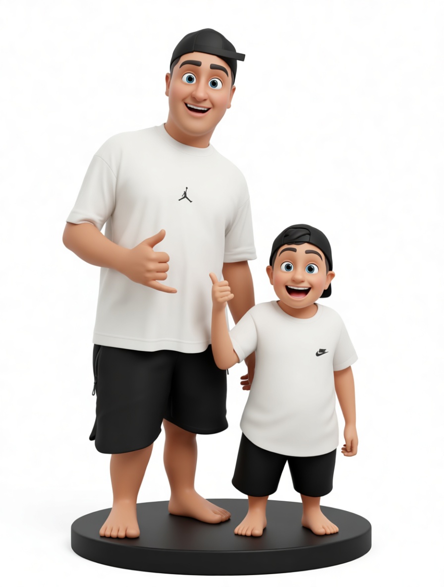 Father and Son Figurines free 3D printable STL