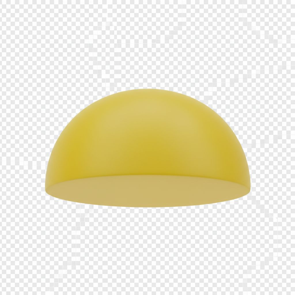 Yellow Hemisphere Model free 3D printable STL