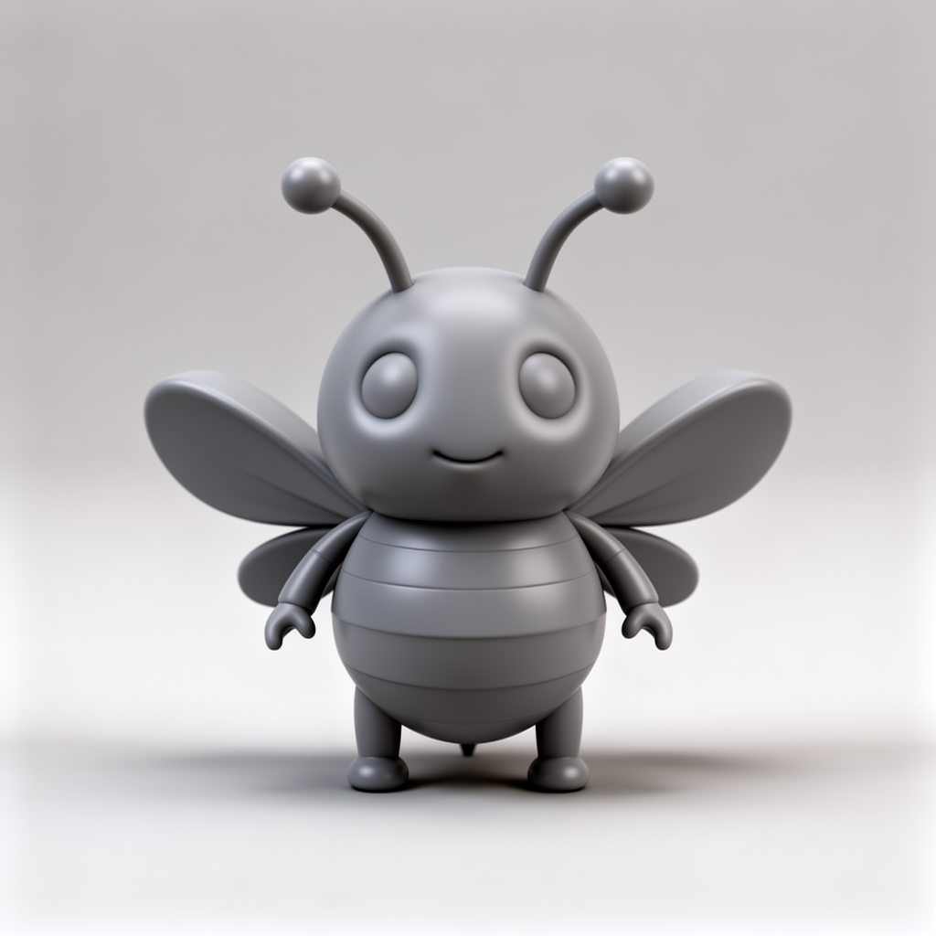 Cute Bee Figurine free 3D printable STL