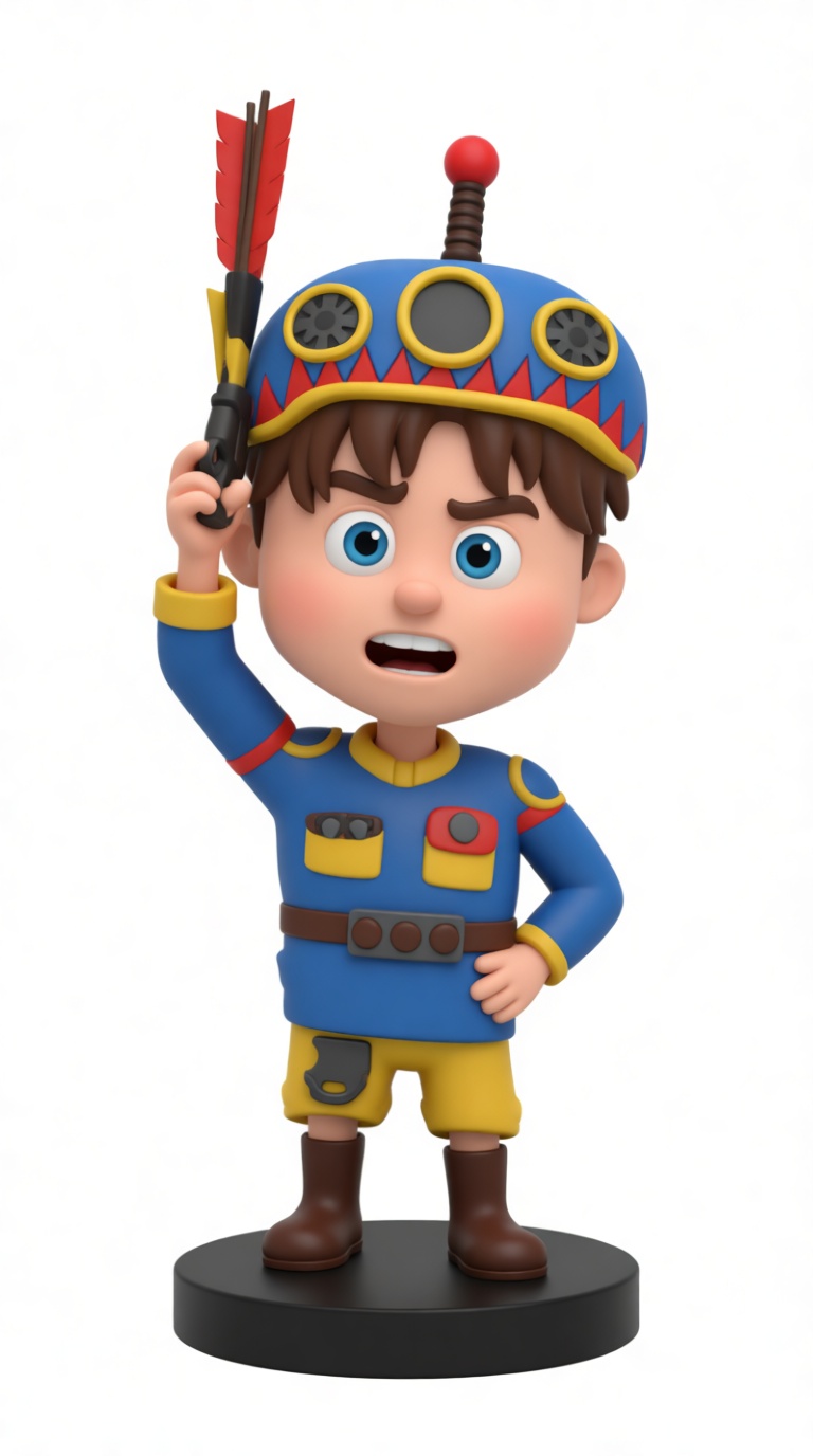 Boy Archer Figurine free 3D printable STL