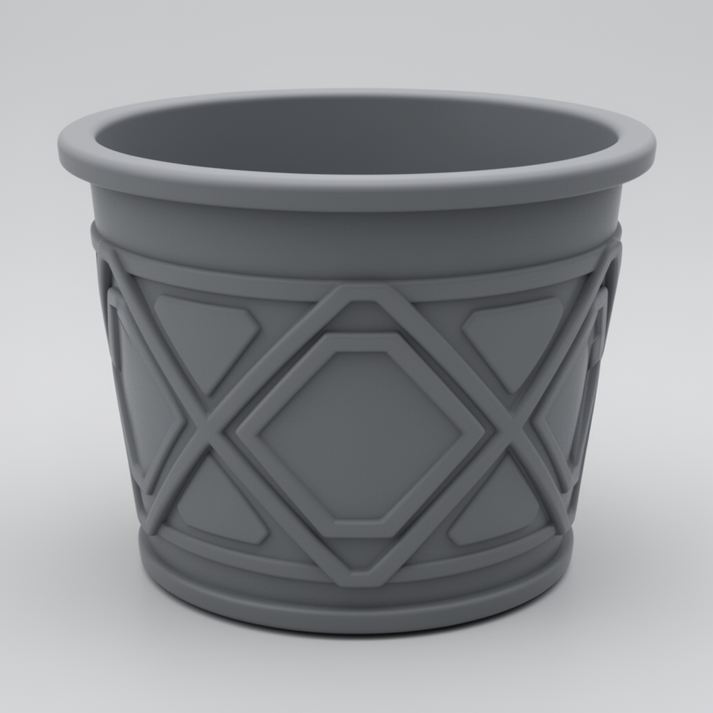 Geometric Plant Pot free 3D printable STL