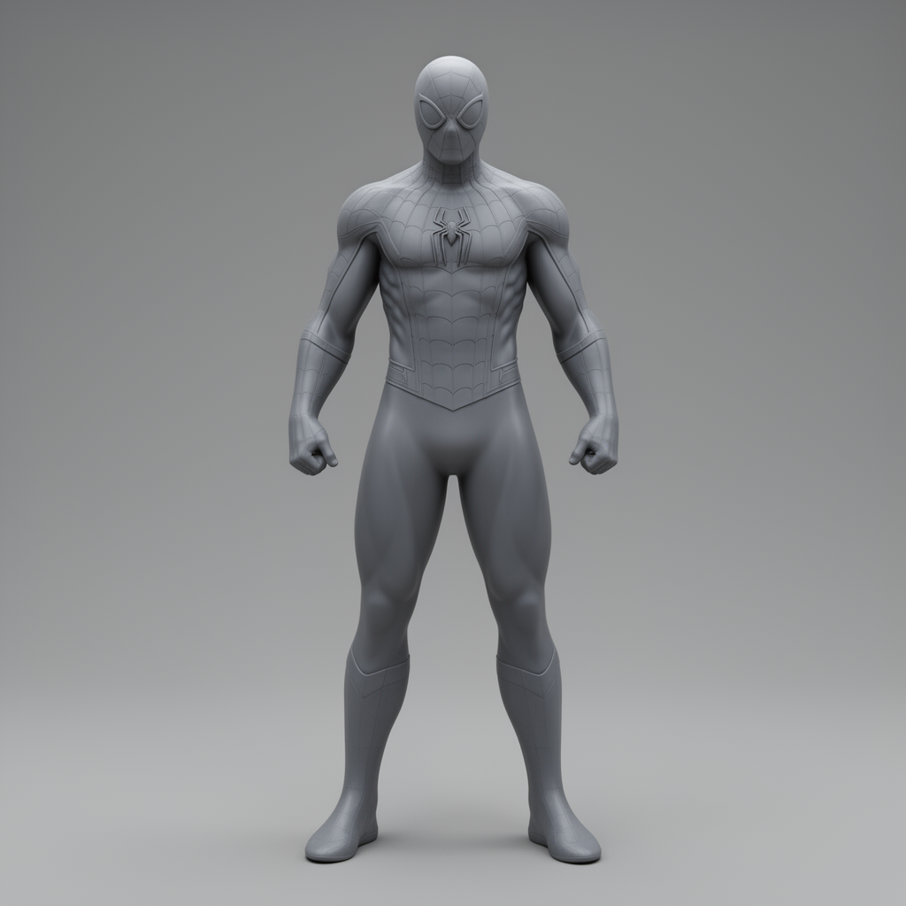 Spider-Man Classic Figurine free 3D printable STL