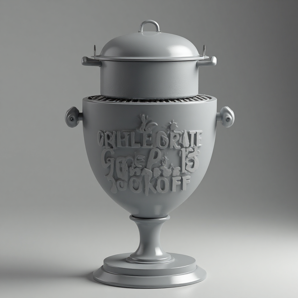 Cookoff Trophy Grille Statue free 3D printable STL