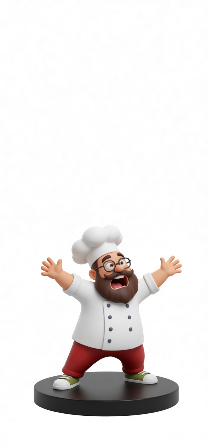 Cartoon Chef Figurine free 3D printable STL