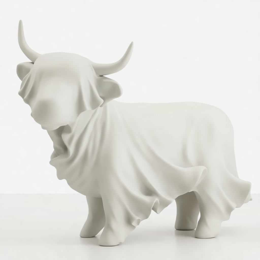 Highland Cow Figurine free 3D printable STL
