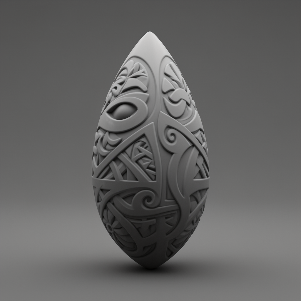 Pointy Egg Sculpture free 3D printable STL