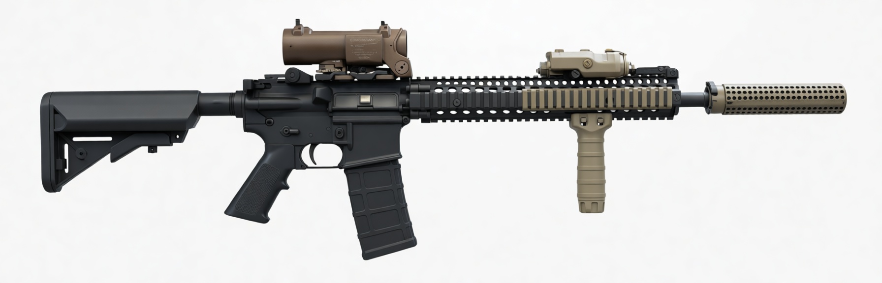 HK416 Assault Rifle Model free 3D printable STL