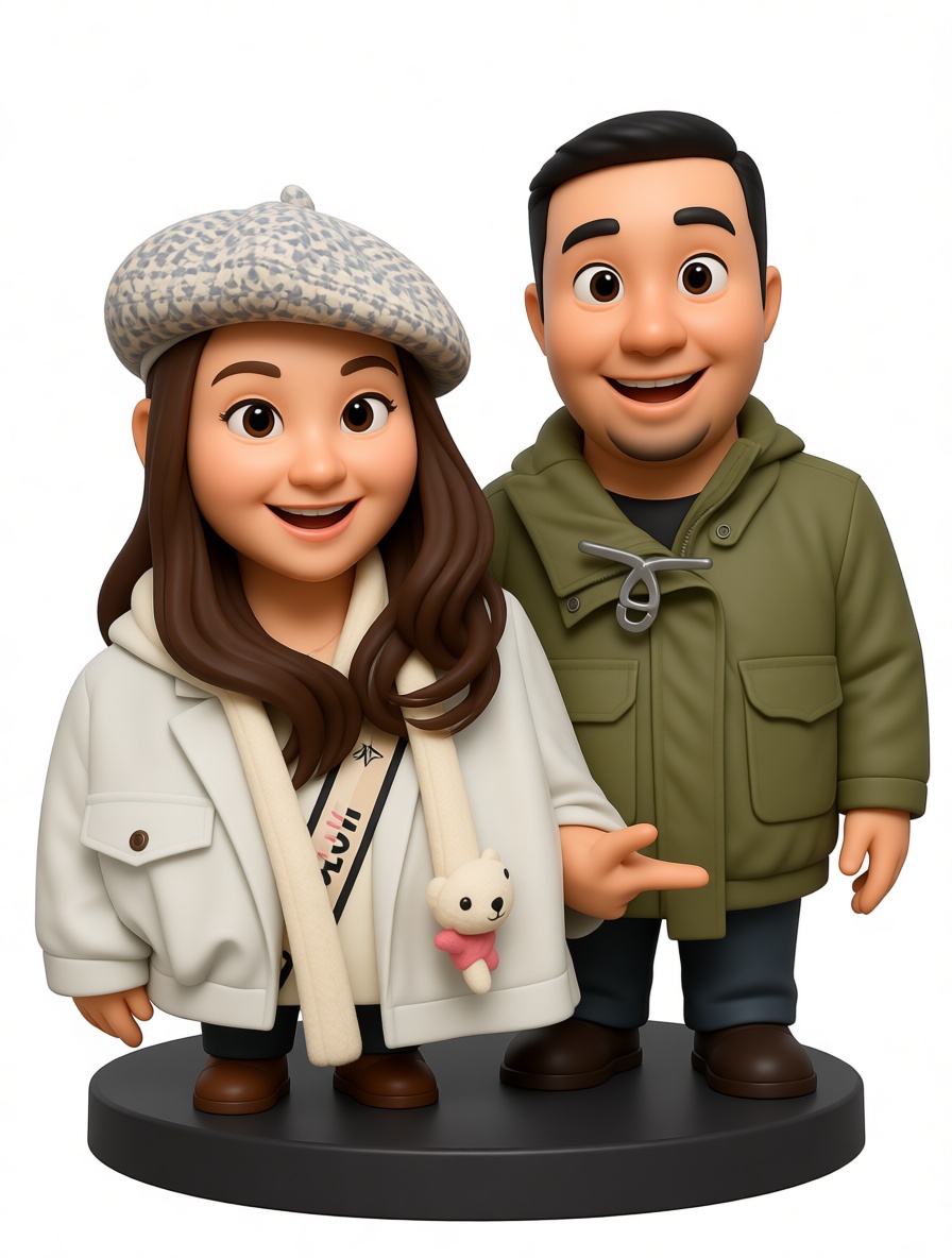 Couple Cartoon Figurines free 3D printable STL