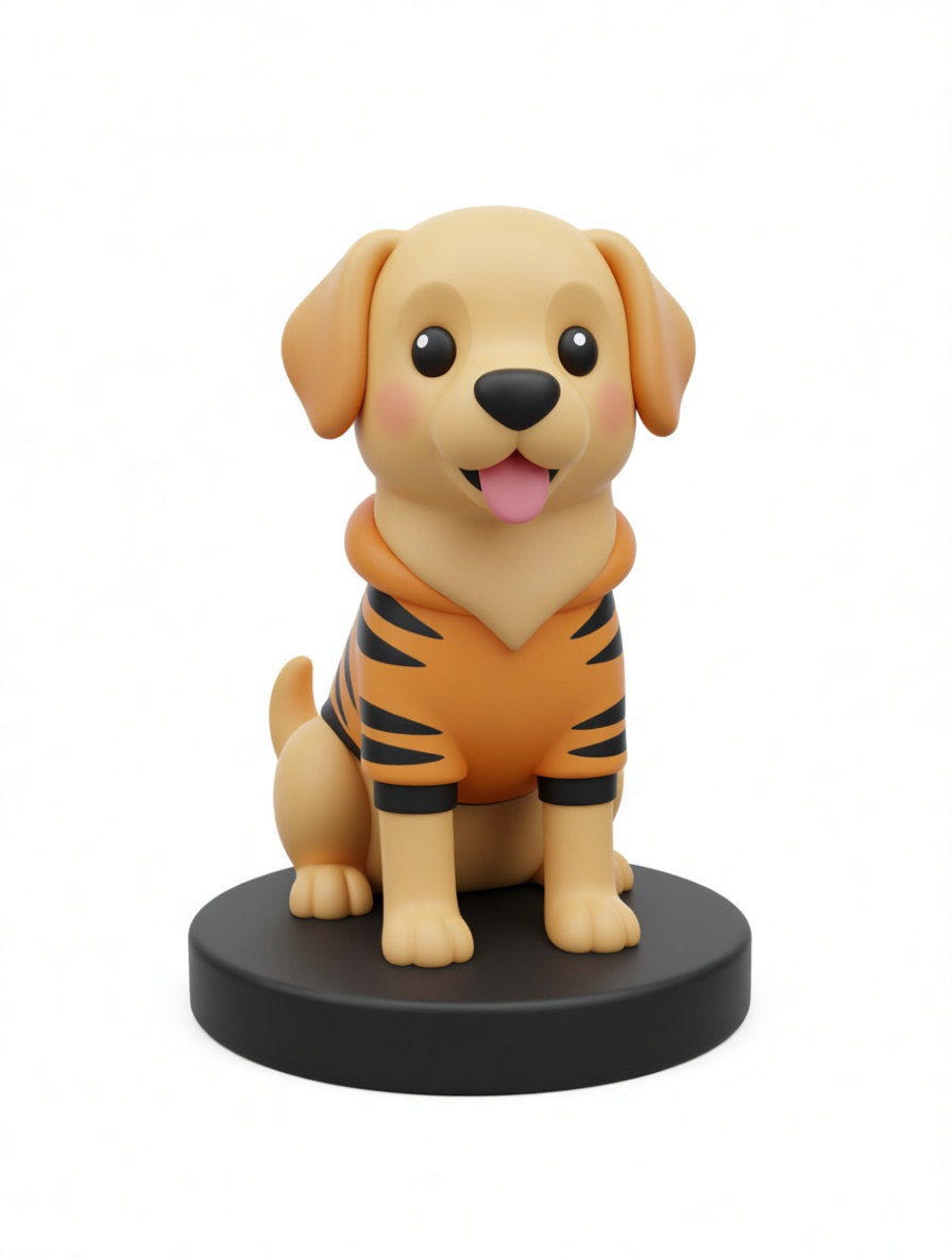 Labrador Puppy Figurine free 3D printable STL