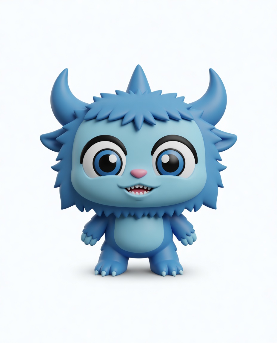 Blue Monster Figurine free 3D printable STL