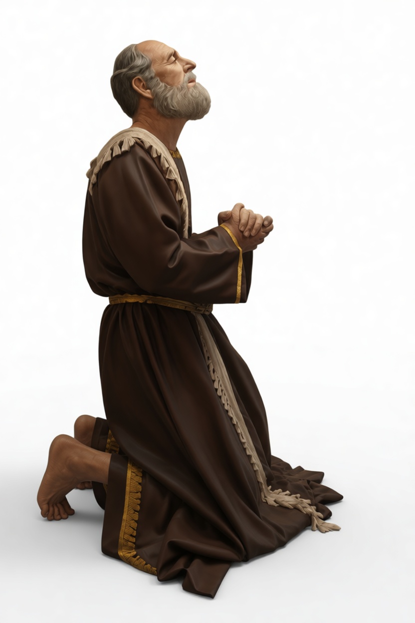 Medieval Monk Figurine free 3D printable STL