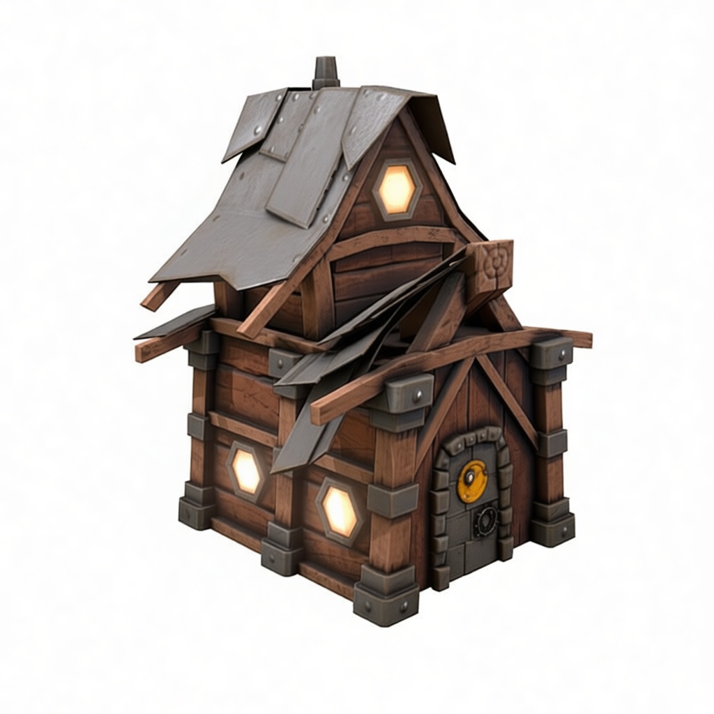 Medieval Cottage Model free 3D printable STL