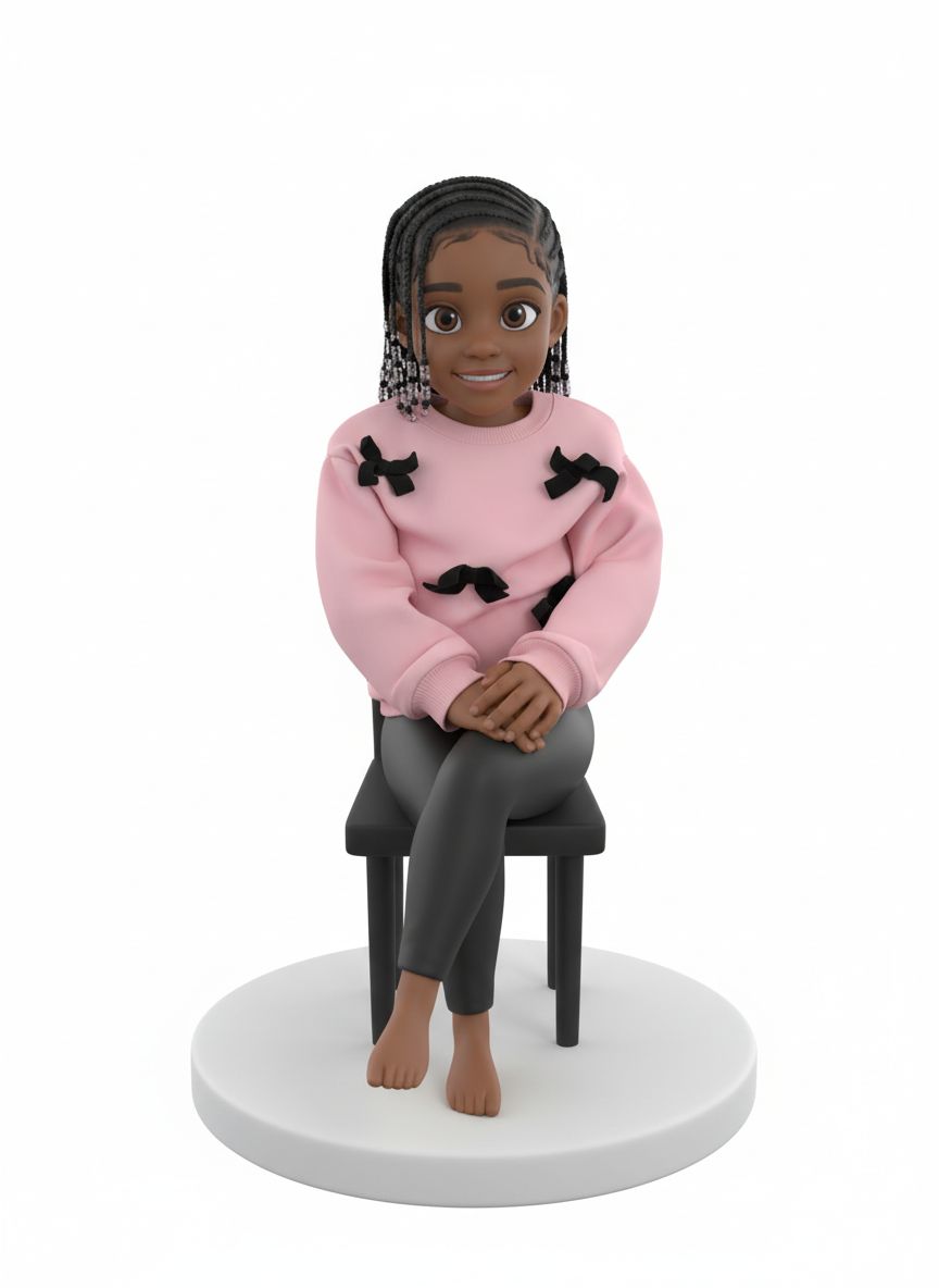 Charming 3D Girl Figure free 3D printable STL