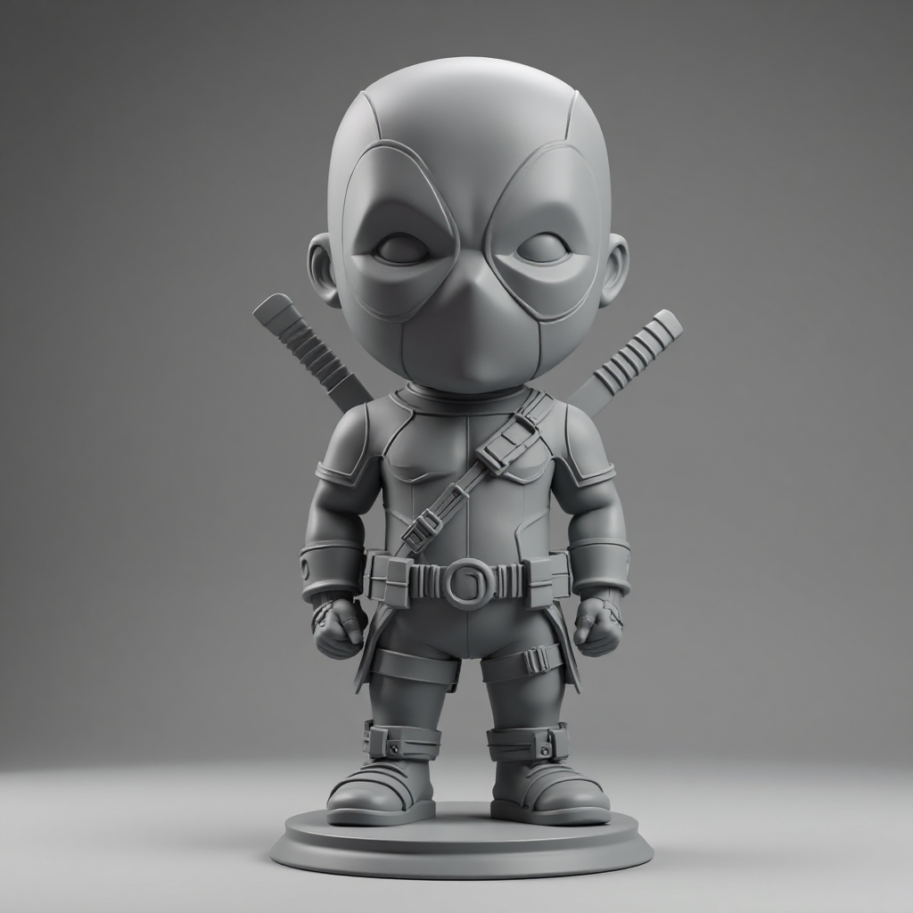 Funny Deadpool Figurine free 3D printable STL