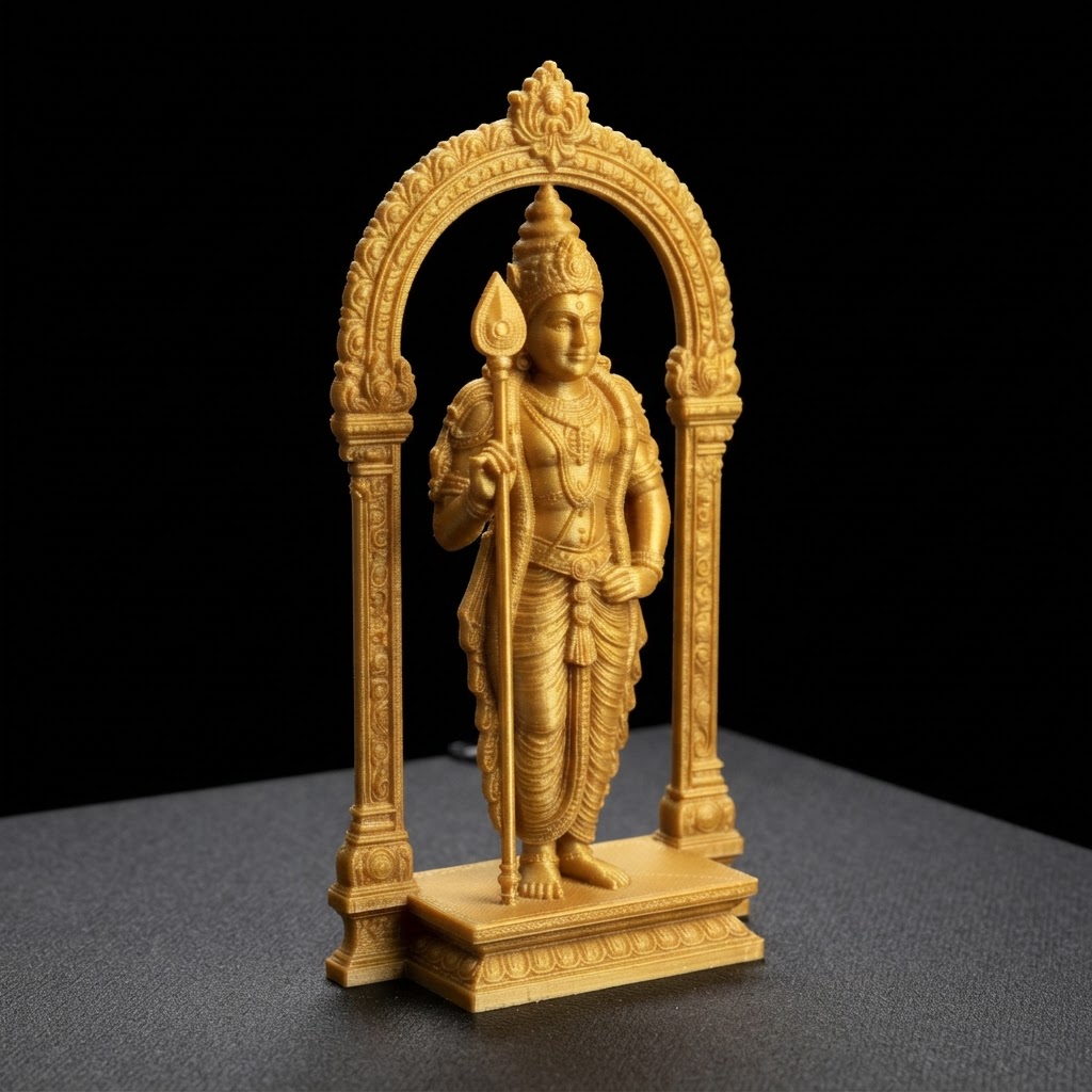 Murugan Statue Figurine free 3D printable STL
