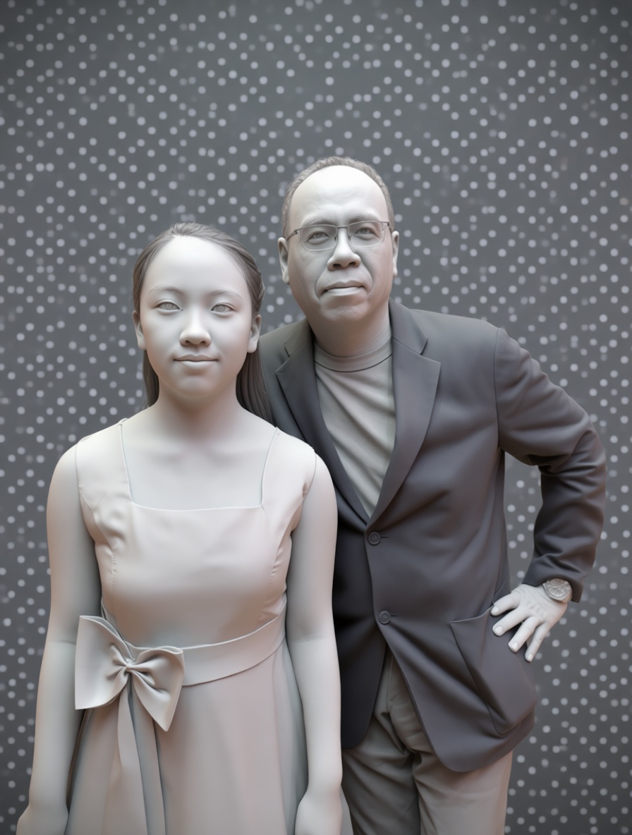 Father and Daughter Statue free 3D printable STL