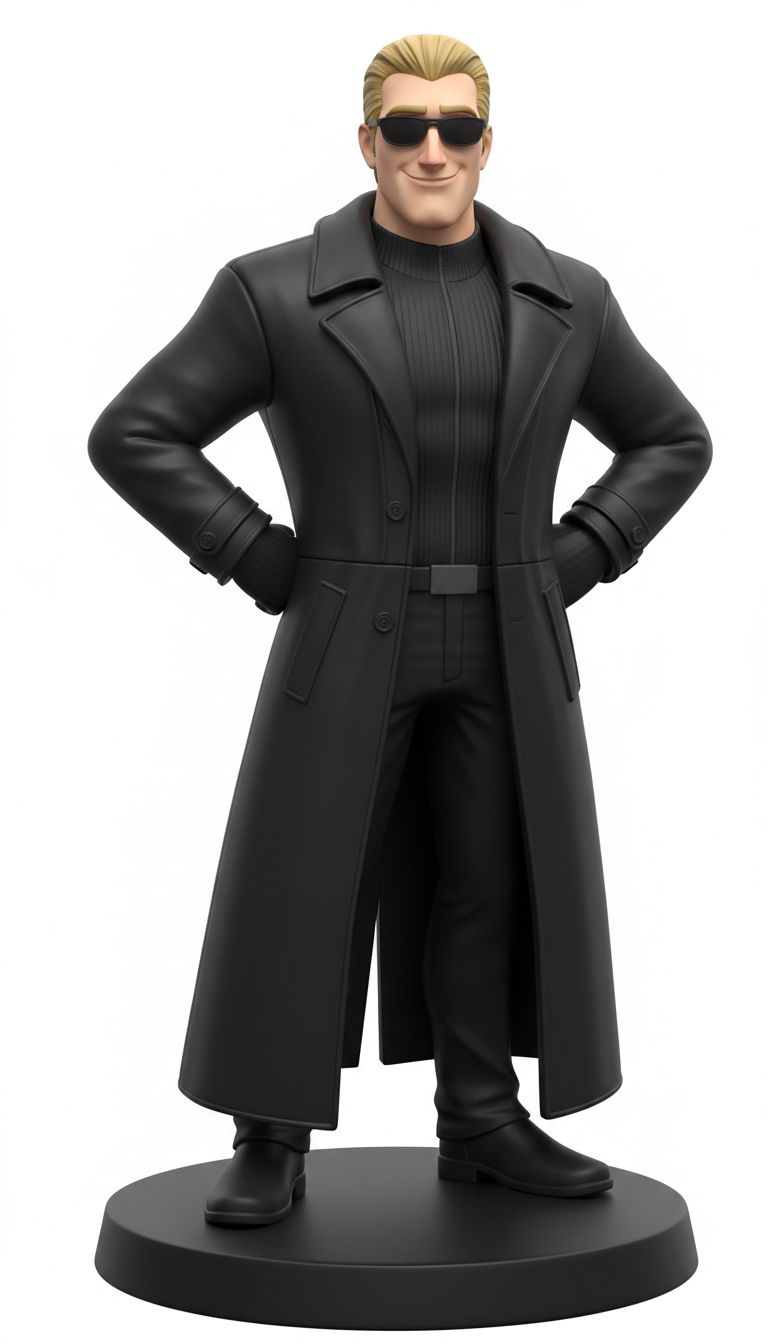 Johnny Bravo Figurine free 3D printable STL