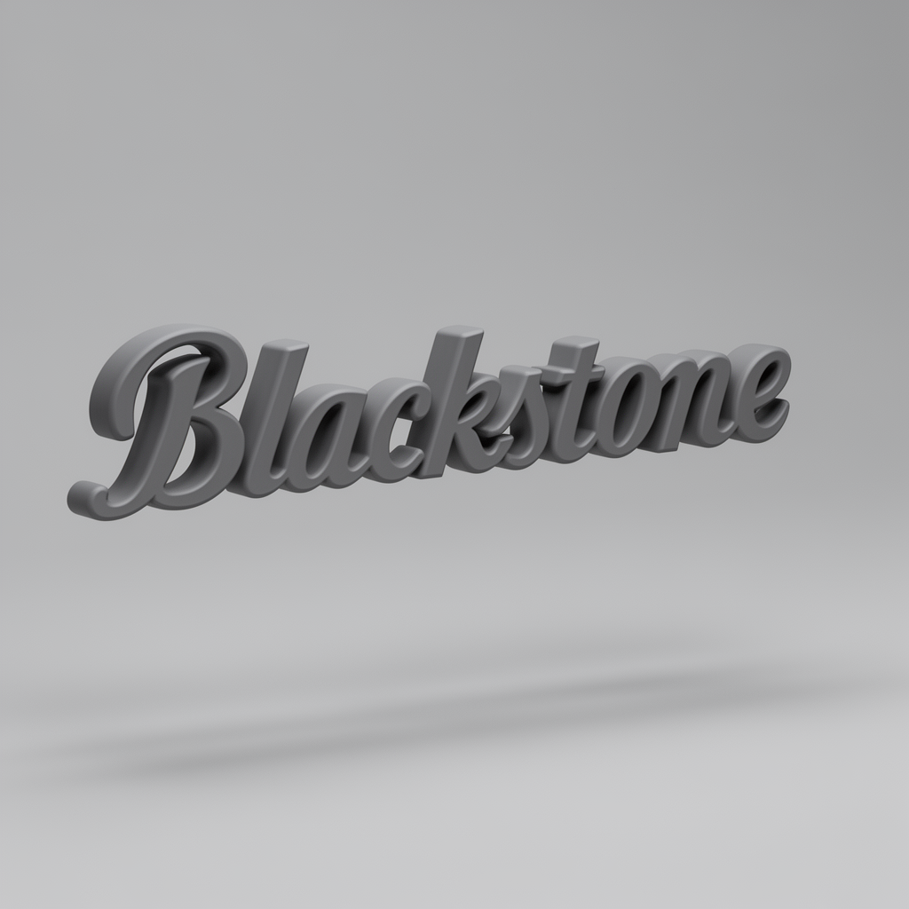 Blackstone Script Art free 3D printable STL