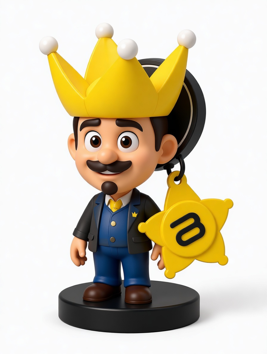 King Keychain Figure free 3D printable STL