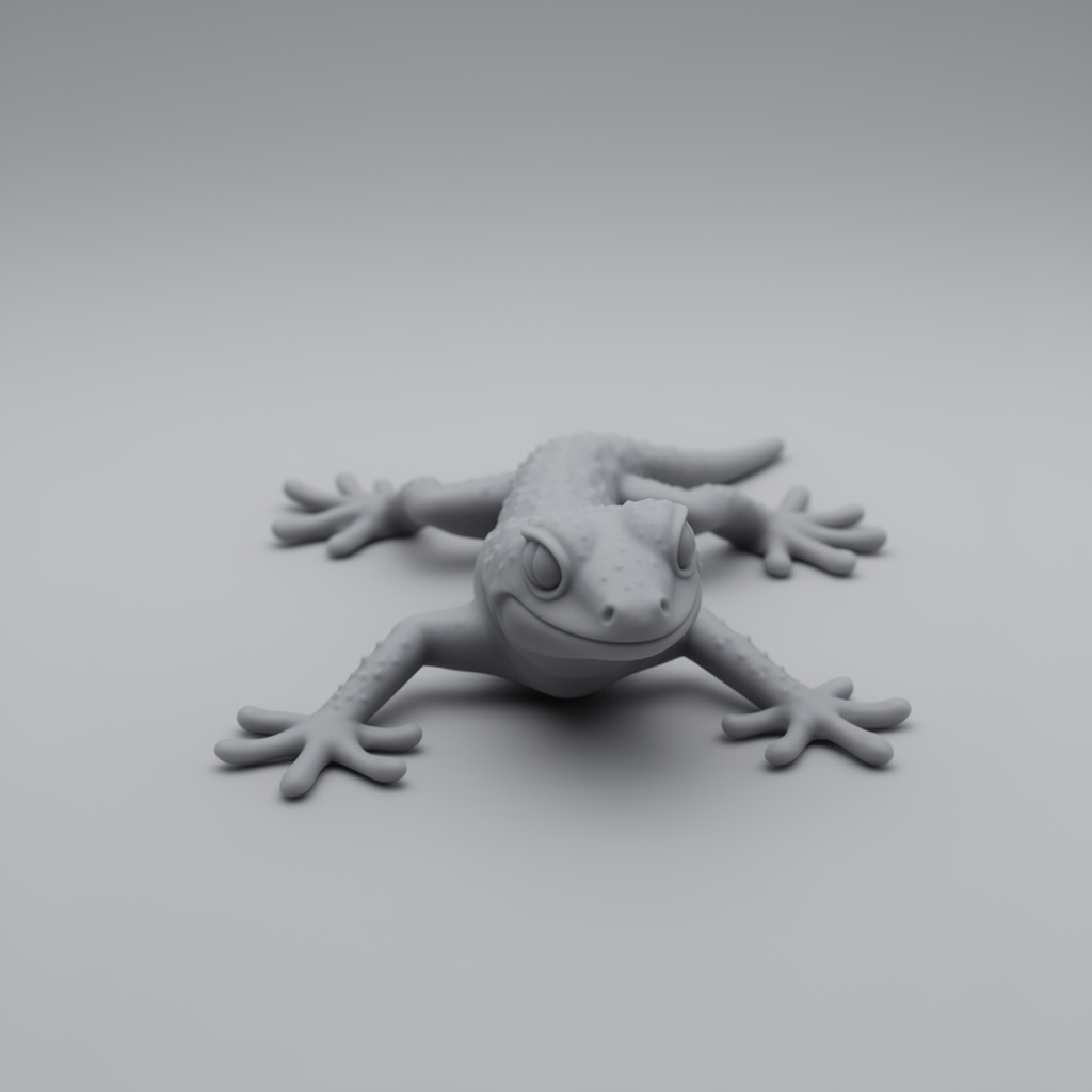 Gecko Lizard Figurine free 3D printable STL