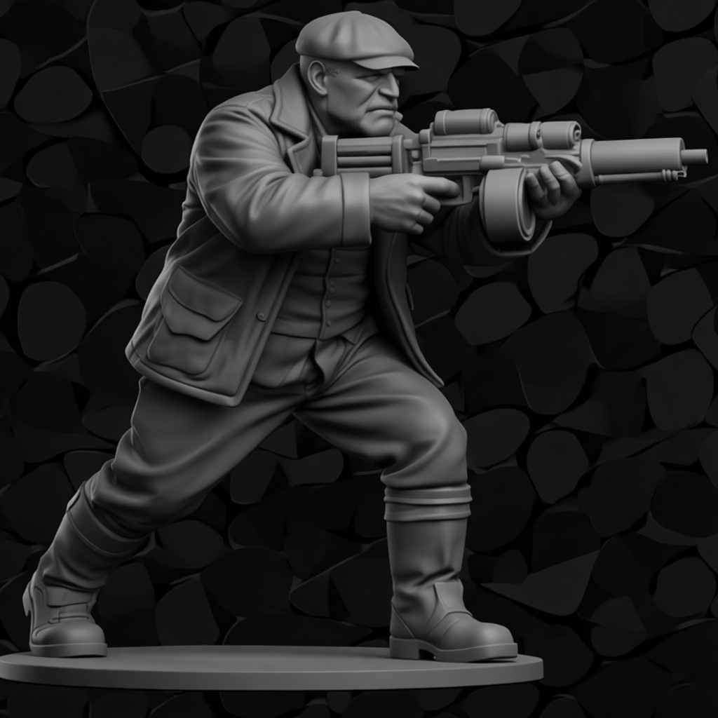 WWII Soldier Miniature free 3D printable STL