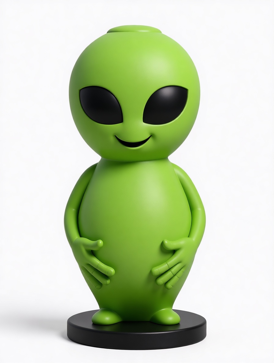 Green Alien Figurine free 3D printable STL