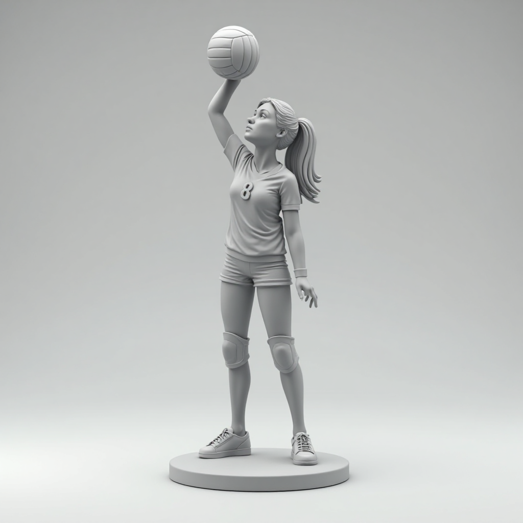 Volleyball Player Figurine free 3D printable STL