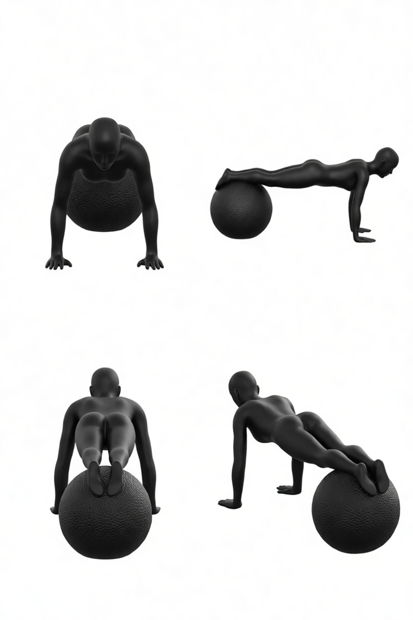 Human Push-up Pose Model free 3D printable STL