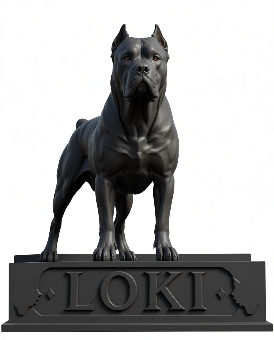 Loki Dog Statue free 3D printable STL