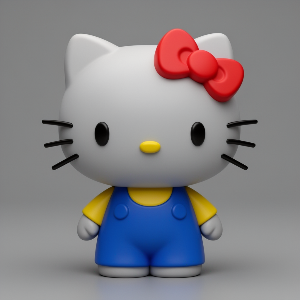Hello Kitty Figurine free 3D printable STL