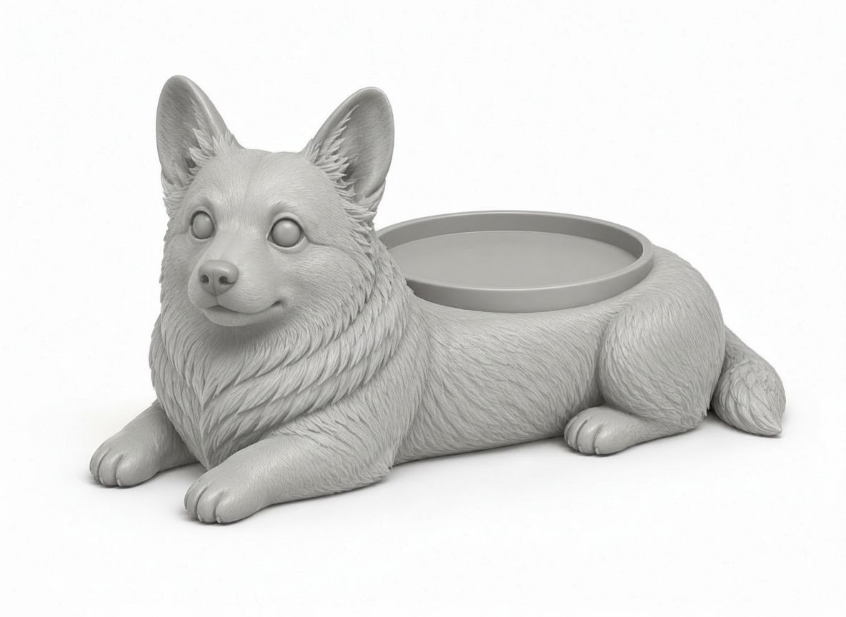 Corgi Dog Planter free 3D printable STL