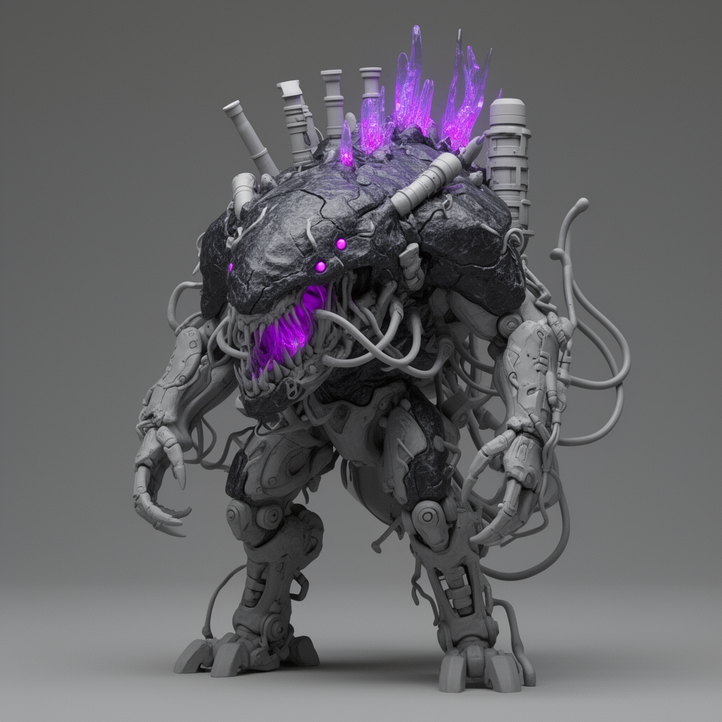 Psychophage Cyberpunk Sculpture free 3D printable STL