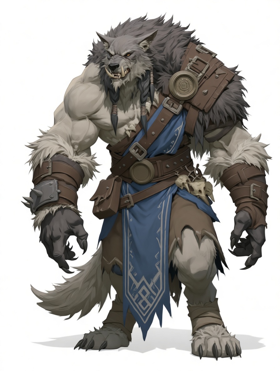 Werewolf Warrior Figurine free 3D printable STL