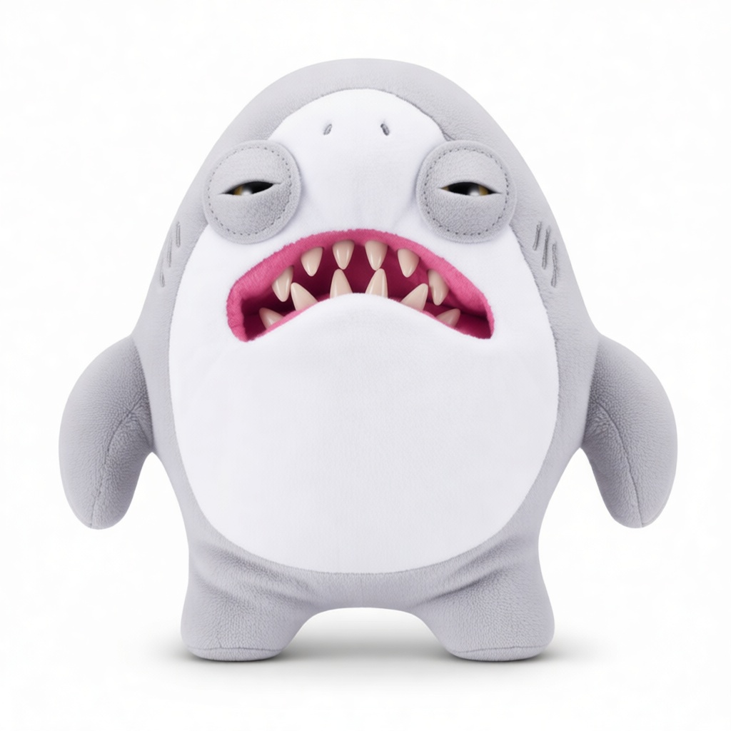 Cute Shark Plush Figurine free 3D printable STL
